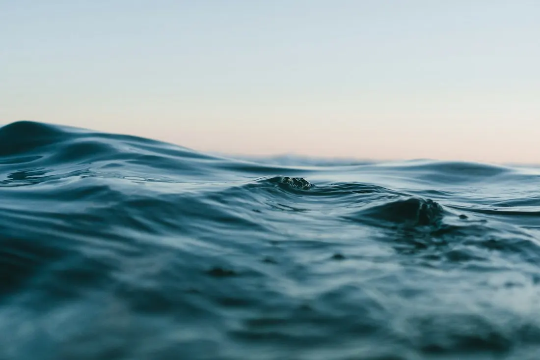 Ocean surface as a metaphor for inner depth
